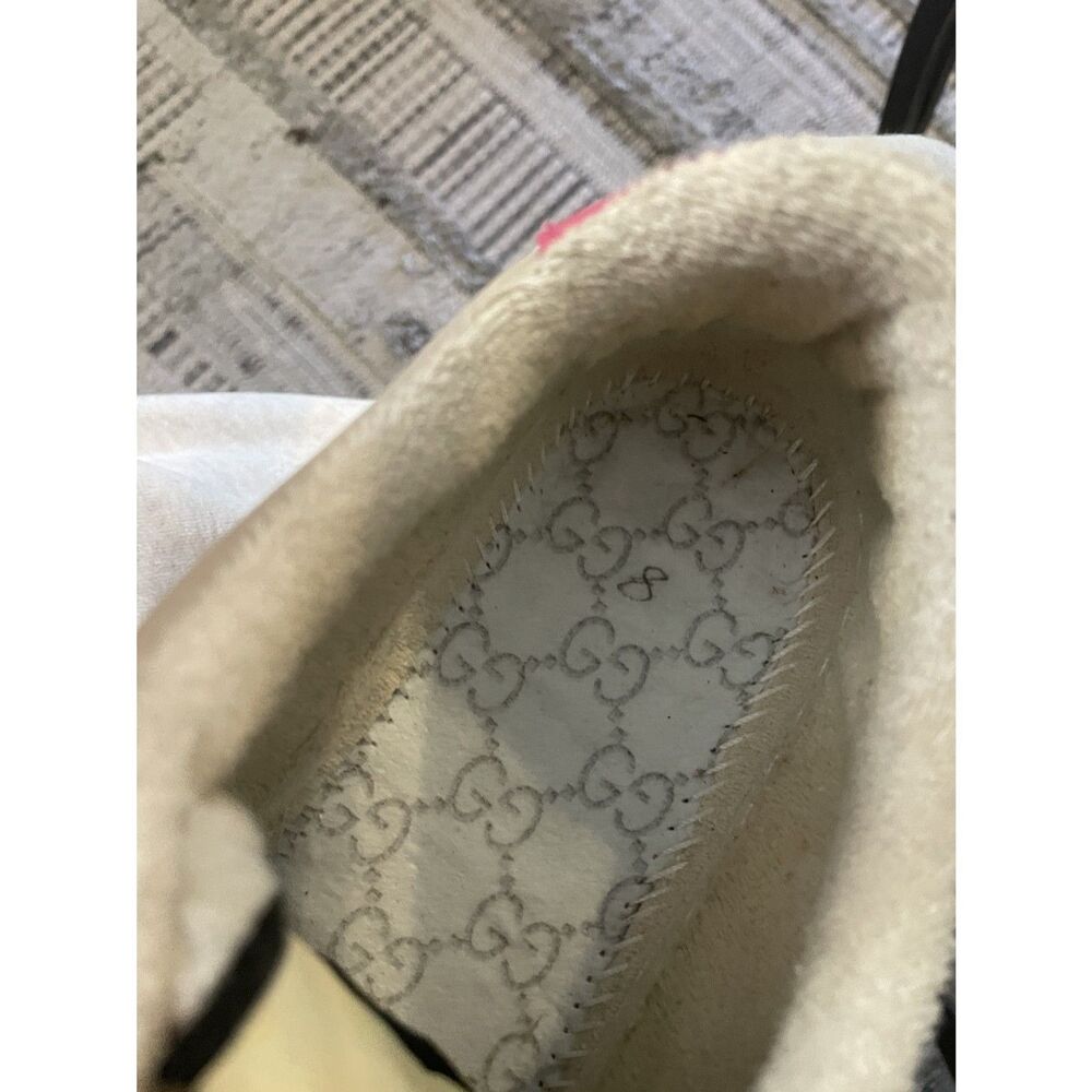 Gucci Screener GG Motif Women's Sneakers Butter color Red Sz 8 $1000 - Picture 9 of 11